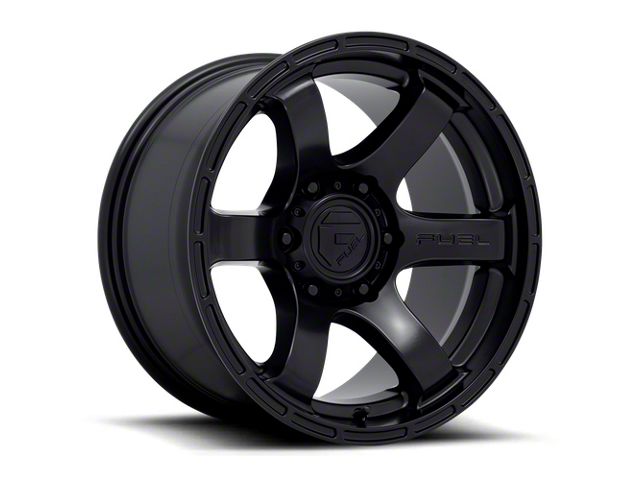 Fuel Wheels Rush Satin Black 6-Lug Wheel; 17x9; 1mm Offset (05-15 Tacoma)