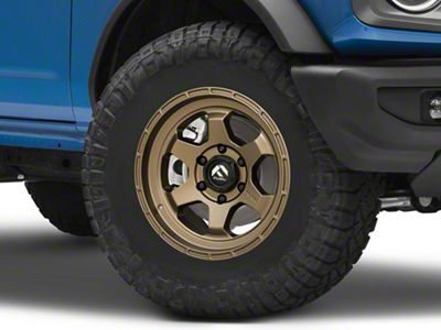 Fuel Wheels Shok Matte Bronze 6-Lug Wheel; 17x9; 1mm Offset (21-24 Bronco, Excluding Raptor)