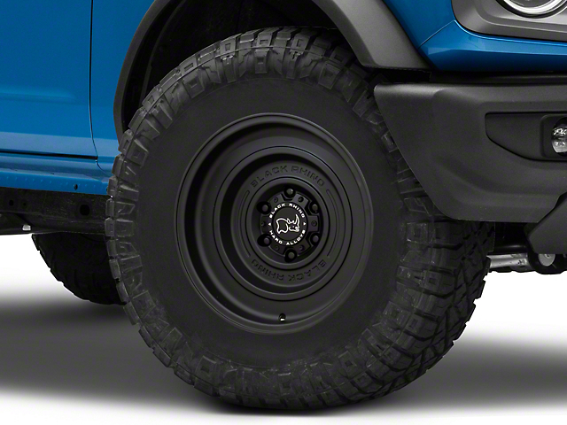 Black Rhino Solid Matte Black 6-Lug Wheel; 17x9.5; -12mm Offset (05-15 Tacoma)