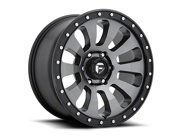 Fuel Wheels Tactic Matte Gunmetal with Black Bead Ring 6-Lug Wheel; 18x9; 1mm Offset (16-23 Tacoma)