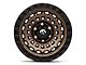 Fuel Wheels Zephyr Matte Bronze with Black Bead Ring 6-Lug Wheel; 17x9; 1mm Offset (21-24 Bronco, Excluding Raptor)