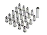 Chrome 6-Spline Lug Nut Kit; 12mm x 1.5; Set of 24 (21-26 Bronco, Excluding Raptor)