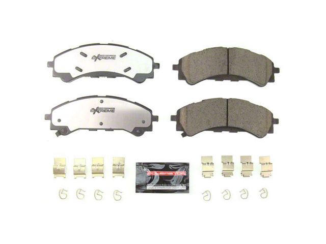 PowerStop Z36 Extreme Truck and Tow Carbon-Fiber Ceramic Brake Pads; Front Pair (21-24 Bronco, Excluding Raptor)
