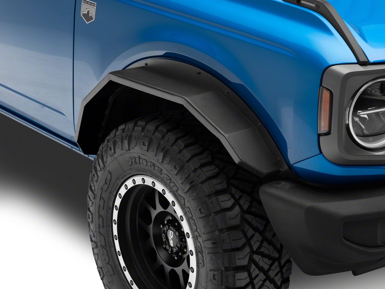 Barricade Bronco HD Plate Style Front Fender Flares FB13742 (2124