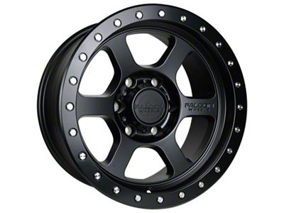 Falcon Wheels T1 Series Full Matte Black 6-Lug Wheel; 17x9; -12mm Offset (10-24 4Runner)