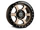 Falcon Wheels T1 Series Matte Bronze with Matte Black Ring 6-Lug Wheel; 17x9; -12mm Offset (10-24 4Runner)