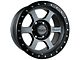 Falcon Wheels T1 Series Matte Gunmetal with Matte Black Ring 6-Lug Wheel; 17x9; 0mm Offset (05-15 Tacoma)