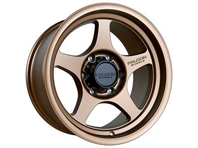 Falcon Wheels T2 Series Full Matte Bronze 6-Lug Wheel; 17x9; 0mm Offset (21-24 Bronco, Excluding Raptor)