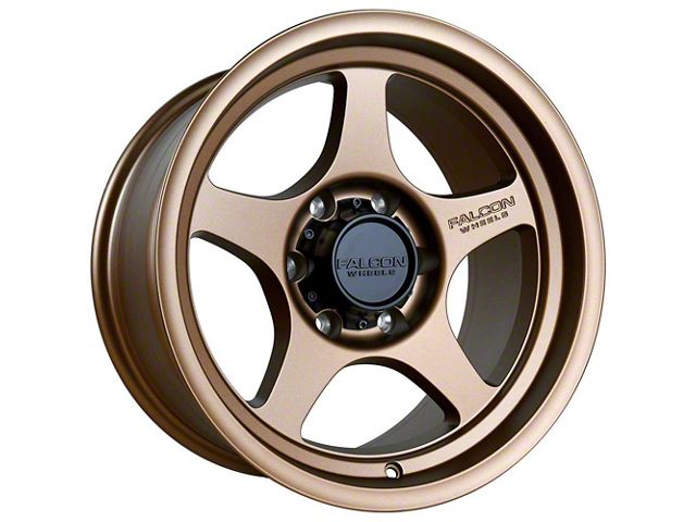 Falcon Wheels T2 Series Full Matte Bronze 6-Lug Wheel; 17x9; 0mm Offset (10-24 4Runner)