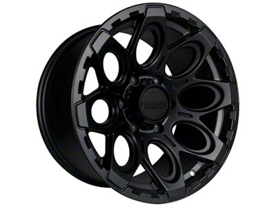 Falcon Wheels T6 Series Full Matte Black 6-Lug Wheel; 17x9; -12mm Offset (03-09 4Runner)