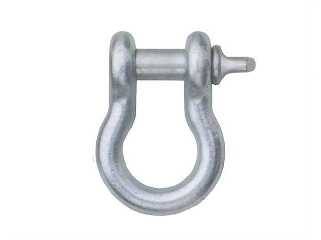 7/8-Inch Recovery D-Ring; Silver