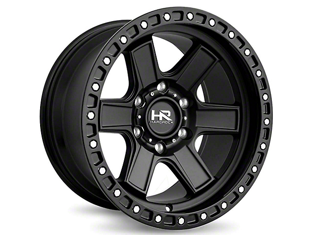 Hardrock Offroad H104 Matte Black 6-Lug Wheel; 17x9; -12mm Offset (03-09 4Runner)