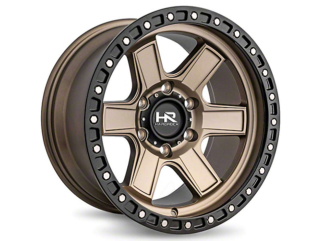 Hardrock Offroad H104 Matte Bronze 6-Lug Wheel; 17x9; -12mm Offset (03-09 4Runner)