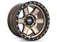 Hardrock Offroad H104 Matte Bronze 6-Lug Wheel; 17x9; -12mm Offset (21-24 Bronco, Excluding Raptor)