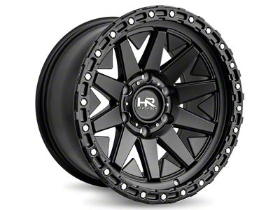 Hardrock Offroad H106 Matte Black 6-Lug Wheel; 17x9; -12mm Offset (21-24 Bronco, Excluding Raptor)