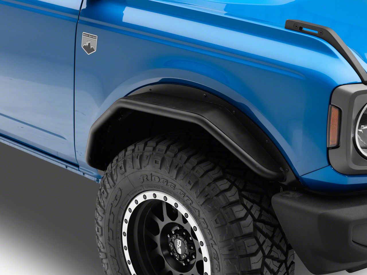 Barricade Bronco HD Tubular Fender Flares; Front FB14028 (2124 Bronco