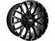 Hardrock Offroad H700 Affliction Gloss Black Milled 6-Lug Wheel; 20x9; 0mm Offset (21-24 Bronco, Excluding Raptor)