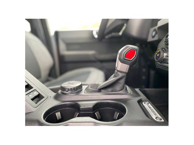 Automatic Shift Knob Insert Accent Trim; Race Red (21-24 Bronco w/ Automatic Transmission)