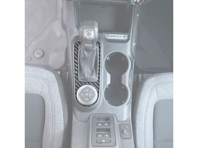 Automatic Shifter Accent Trim; Domed Carbon Fiber (21-24 Bronco w/ Automatic Transmission)