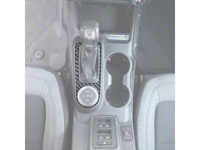 Automatic Shifter Accent Trim; Domed Carbon Fiber (21-24 Bronco w/ Automatic Transmission)