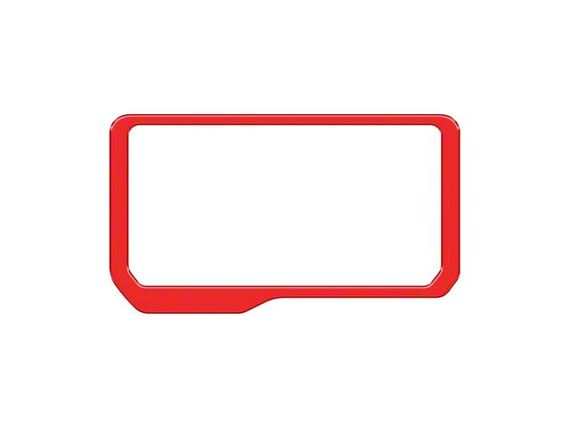 Display Screen Accent Trim; Race Red (21-24 Bronco)