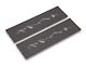 Front Door Sill Protection with Mountain Logo; Black (21-24 Bronco)