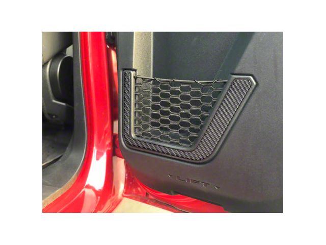 Lower Rear Door Accent Trim; Domed Carbon Fiber (21-24 Bronco 4-Door)