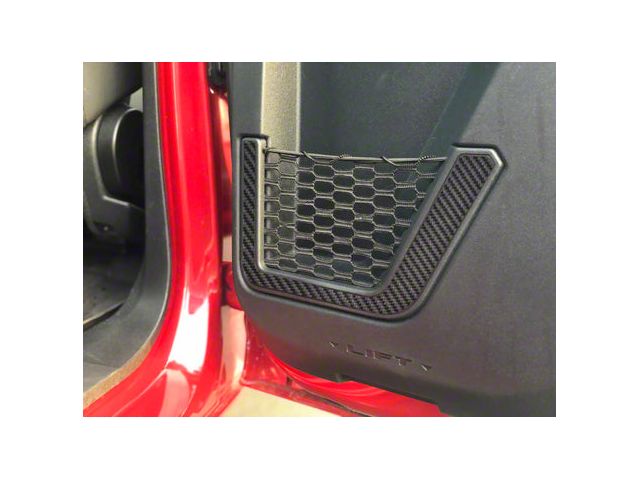 Lower Rear Door Accent Trim; Raw Carbon Fiber (21-24 Bronco 4-Door)