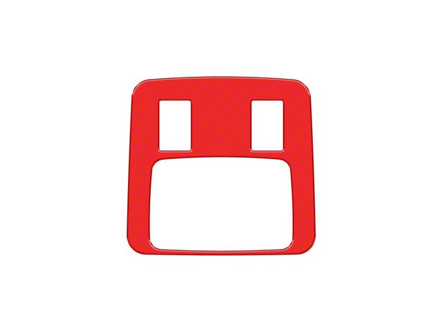 Rear Center Console Accent Trim; Race Red (21-24 Bronco 4-Door)