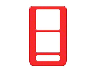 Window Control Switch Accent Trim; Race Red (21-24 Bronco 4-Door)