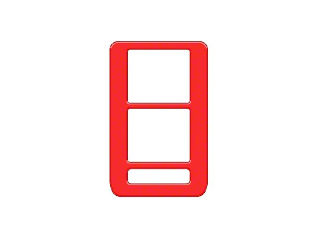 Window Control Switch Accent Trim; Race Red (21-24 Bronco 4-Door)