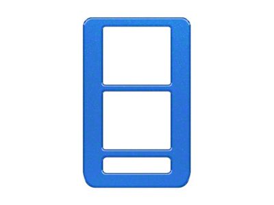 Window Control Switch Accent Trim; Velocity Blue (21-24 Bronco 4-Door)