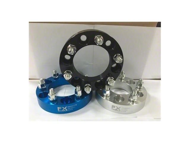 1-1/4-Inch Wheel Spacers; Silver (22-24 Tundra)
