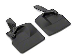 Weathertech No-Drill Mud Flaps; Front; Black (21-24 Bronco w/ Factory 35-Inch Tires)