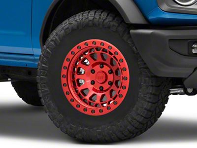 Black Rhino Primm Candy Red with Black Bolts 6-Lug Wheel; 17x9; 0mm Offset (21-24 Bronco, Excluding Raptor)