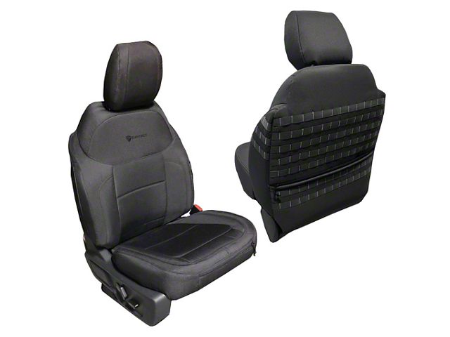 Bartact Tactical Front Seat Covers; Black (21-24 Bronco)