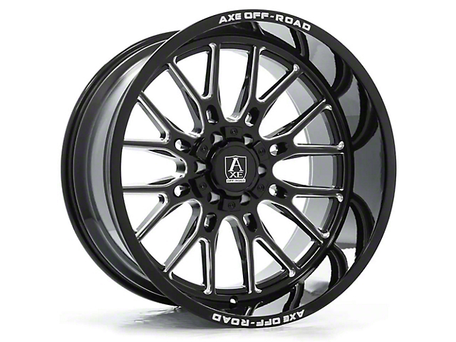 Axe Wheels Atlas Gloss Black Milled 6-Lug Wheel; 20x10; -19mm Offset (22-23 Tundra)