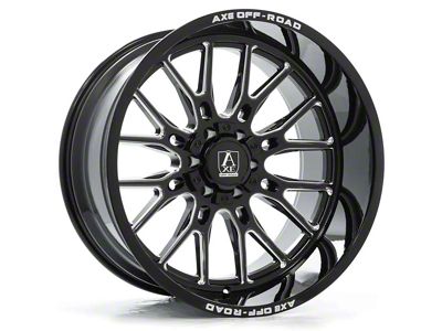 Axe Wheels Atlas Gloss Black Milled 6-Lug Wheel; 20x10; -19mm Offset (21-24 Bronco, Excluding Raptor)