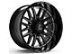 Axe Wheels Hades Gloss Black Milled 6-Lug Wheel; 20x10; -19mm Offset (21-24 Bronco, Excluding Raptor)