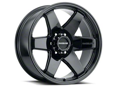 Raceline Addict Gloss Black 6-Lug Wheel; 20x9; 18mm Offset (21-24 Bronco, Excluding Raptor)