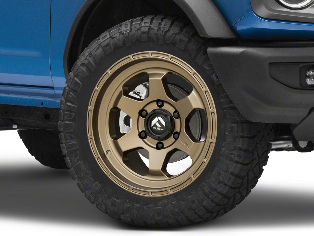 Fuel Wheels Bronco Shok Matte Bronze 6-Lug Wheel; 20x9; 19mm Offset ...