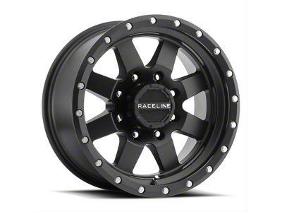Raceline Defender Gloss Black 6-Lug Wheel; 18x9; -12mm Offset (10-24 4Runner)