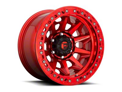 Fuel Wheels Covert Beadlock Candy Red 6-Lug Wheel; 17x9; -15mm Offset (05-15 Tacoma)