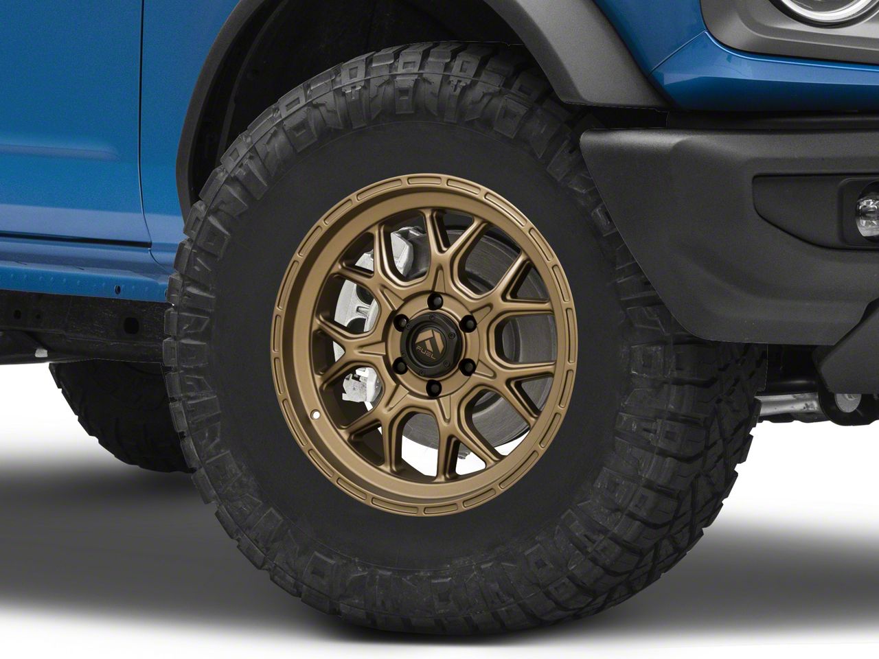 Fuel Wheels Tacoma Tech Matte Bronze 6-Lug Wheel; 17x9; 20mm Offset ...