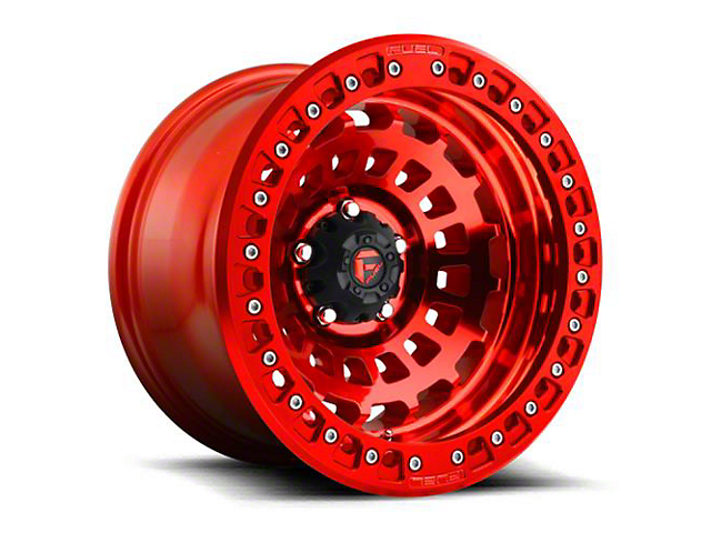 Fuel Wheels Zephyr Beadlock Candy Red 6-Lug Wheel; 17x9; -15mm Offset (22-23 Tundra)