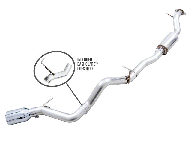 AWE 0FG Cat-Back Exhaust with BashGuard and Chrome Silver Tip (21-24 Bronco, Excluding Raptor)