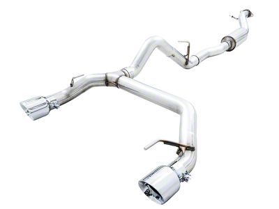 AWE 0FG Cat-Back Exhaust with BashGuard and Chrome Silver Tips (21-24 Bronco, Excluding Raptor)