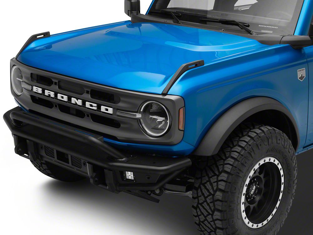 Barricade HD Tubular Front Bumper with LED Fog Lights (21-25