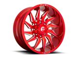 Fuel Wheels Saber Candy Red Milled 6-Lug Wheel; 20x9; 1mm Offset (21-24 Bronco, Excluding Raptor)