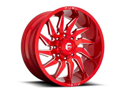Fuel Wheels Saber Candy Red Milled 6-Lug Wheel; 20x9; 1mm Offset (21-24 Bronco, Excluding Raptor)